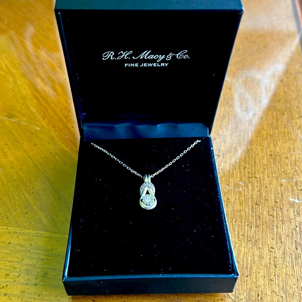 Macy’s and Co diamond necklace